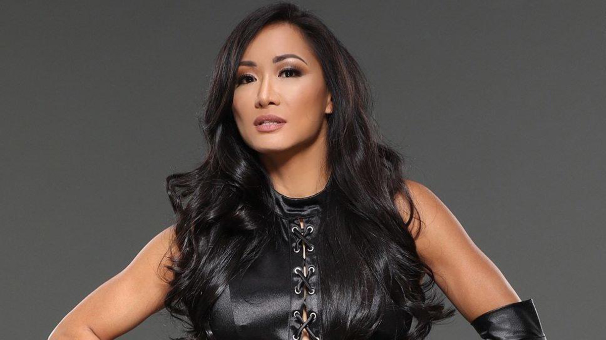 TNA Hall of Famer Gail Kim in stylish leather gear